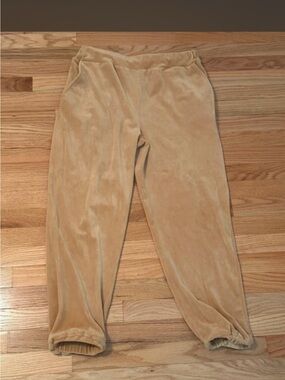 Forever 21 Camel Velour Joggers